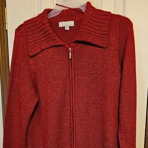 Carolyn Taylor Zip up Sweater XL